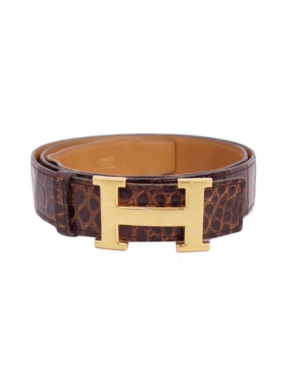 Hermes Vintage Belt Leather River